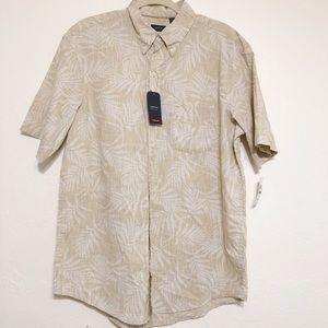 Arrow Men’s Short Sleeve Casual Shirt Size L Hawai